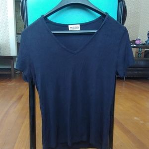 Black v neck t shirt